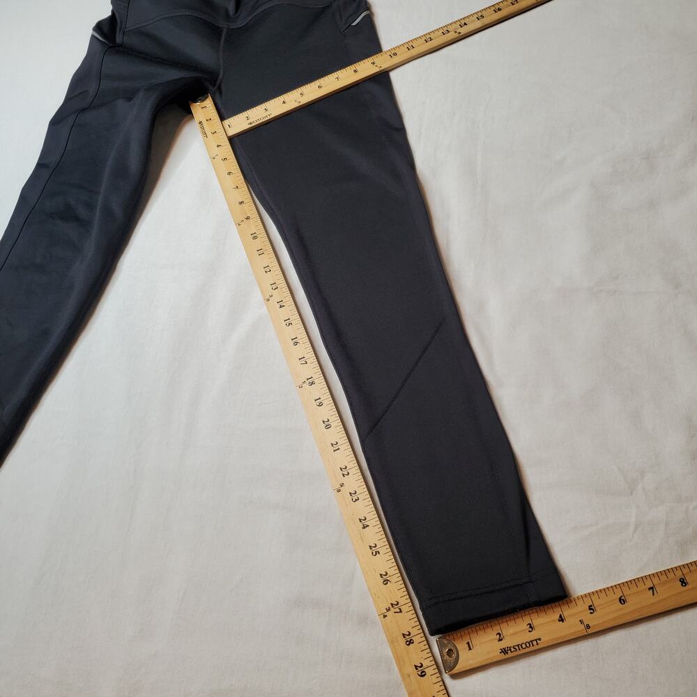Athleta Women's Size M Power Lift Thermal Fleece Legging Black 243099 - Picture 3 of 9
